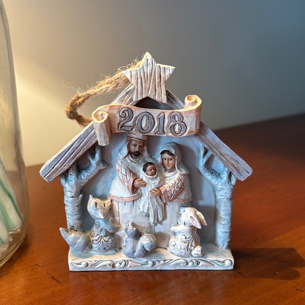 🌟JIM SHORE 2018 NATIVITY ORNAMENT in BOX
